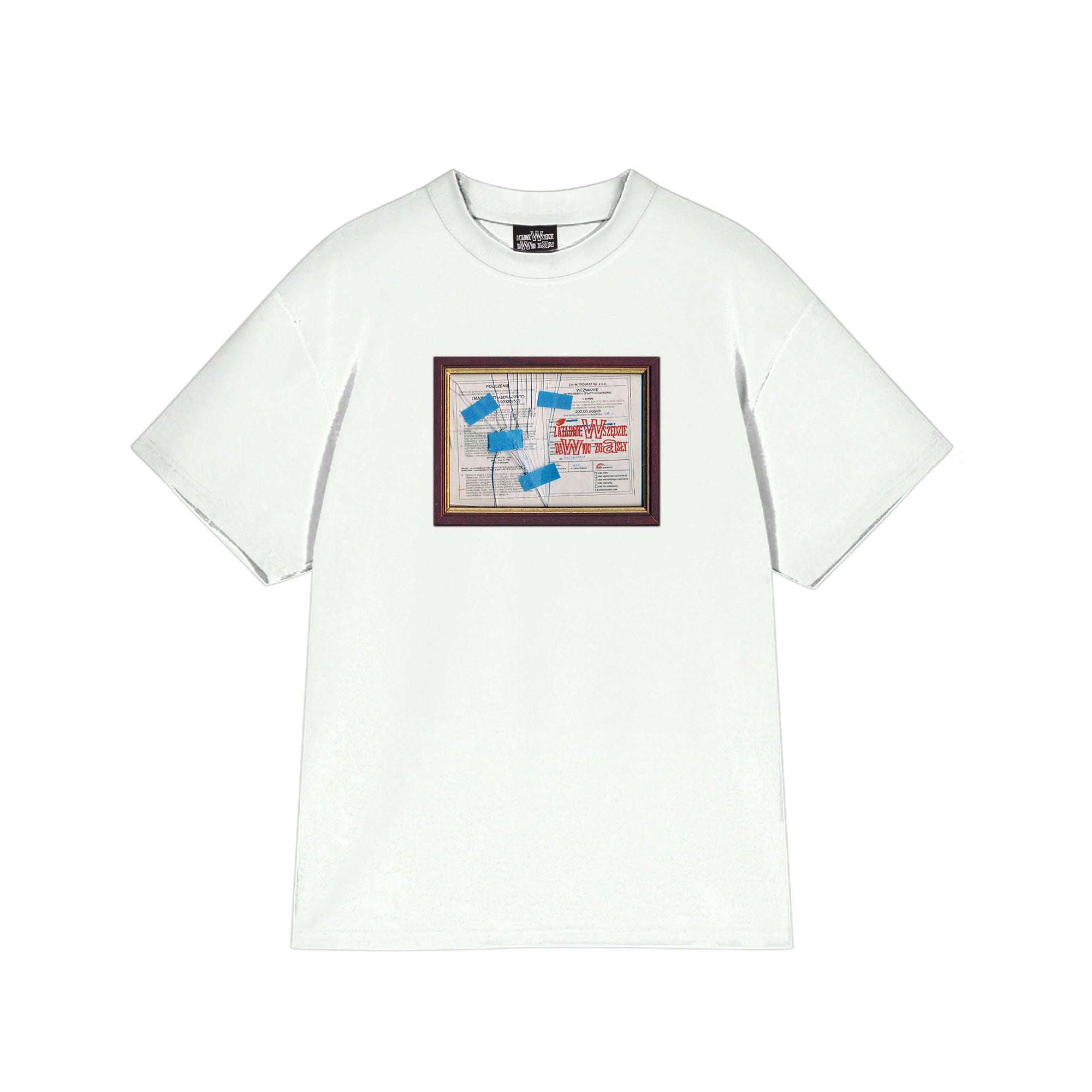 Taco Hemingway - T-shirt MANDAT biały