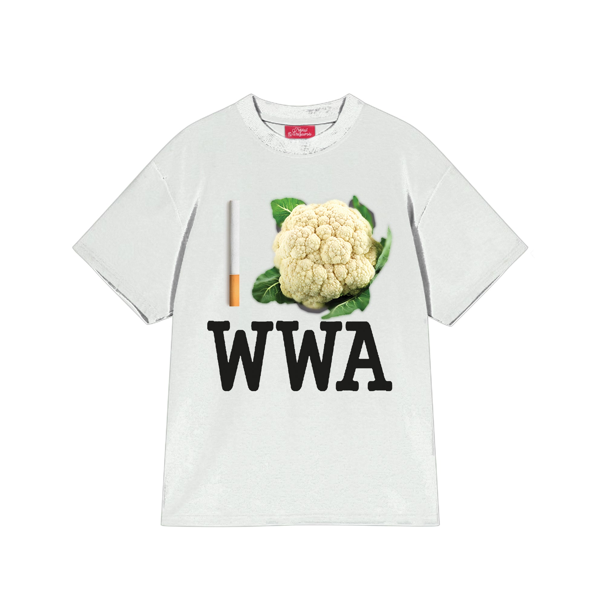 T-SHIRT TRÓJKĄT WARSZAWSKI BIAŁY