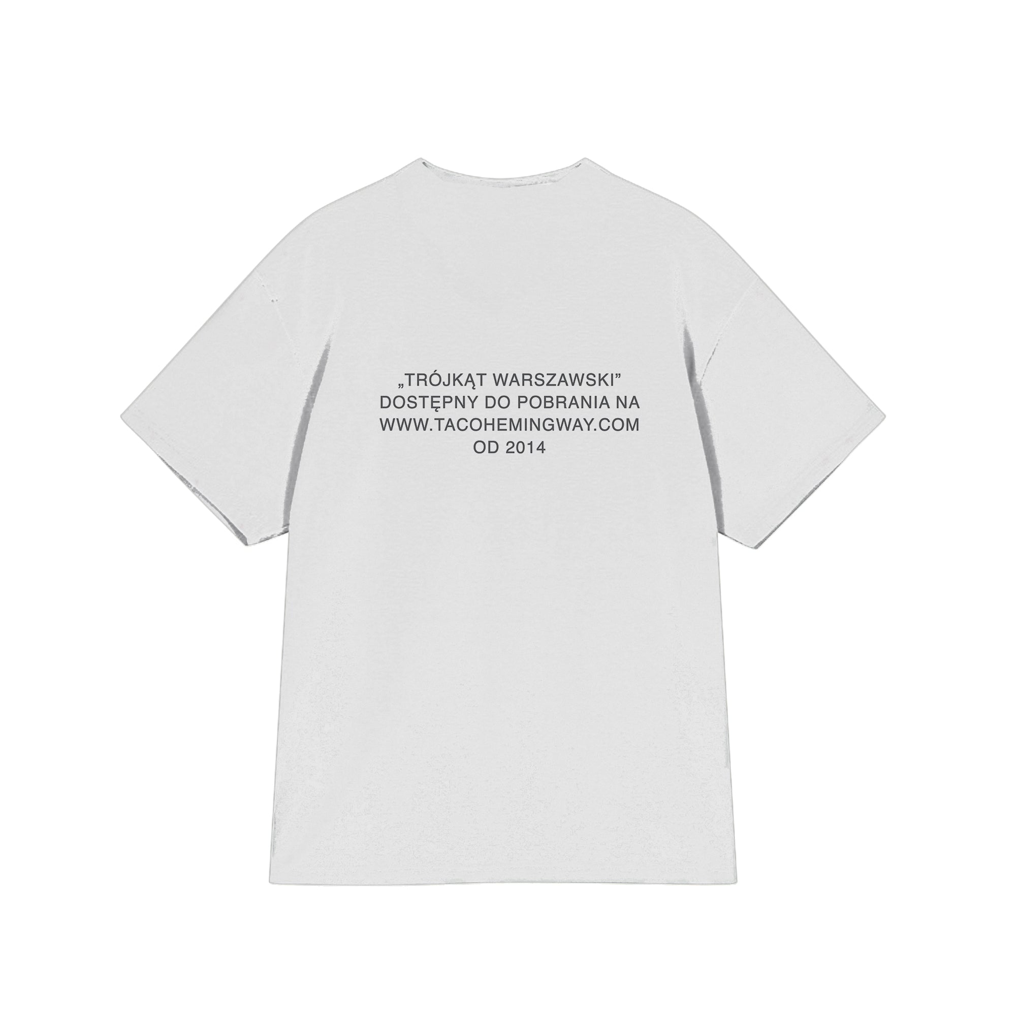 T-SHIRT TRÓJKĄT WARSZAWSKI BIAŁY