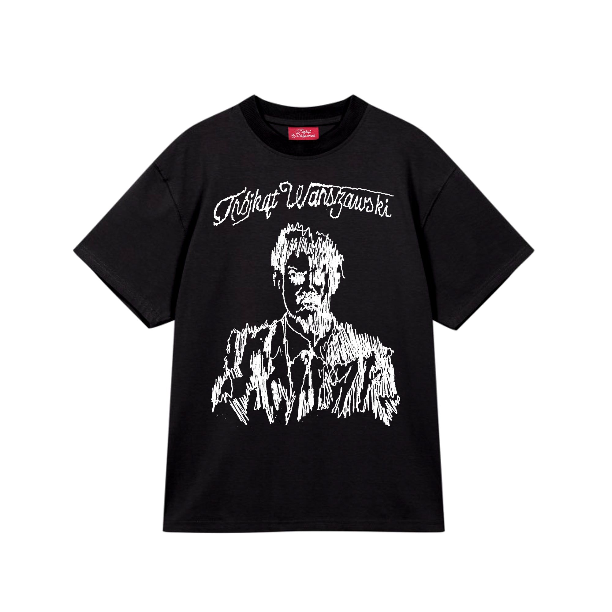 T-SHIRT TRÓJKĄT WARSZAWSKI CZARNY